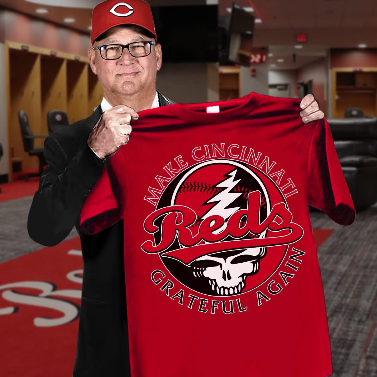 Make Cincinnati Reds Grateful Again T-Shirt Grateful Dead Cincinnati Reds Fan Merch Gifts
