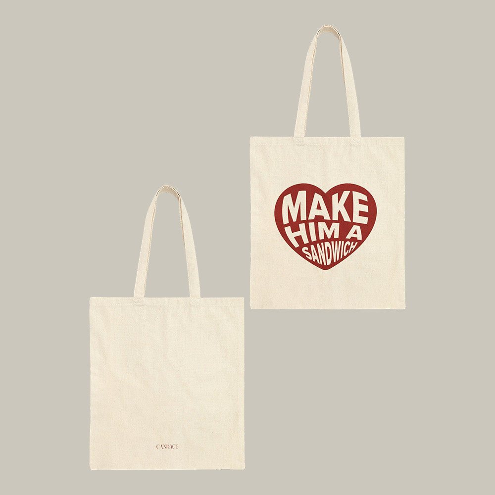 Make Him A Sandwich V Day Tote Bag Candace Owens Merch Funny Political Gift