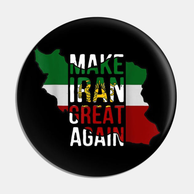 Make Iran Great Again Pin Button Iran Evolution 2026 Merch Unique Gift For Supporters