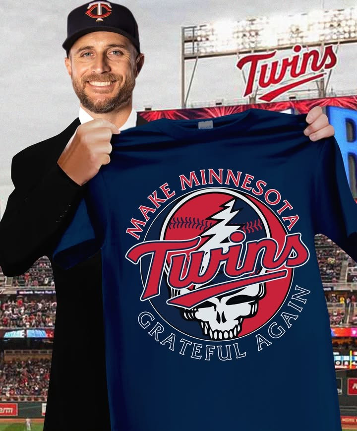 Make Minnesota Twins Grateful Again T-Shirt Grateful Dead Fan Merch Baseball Lover Gifts
