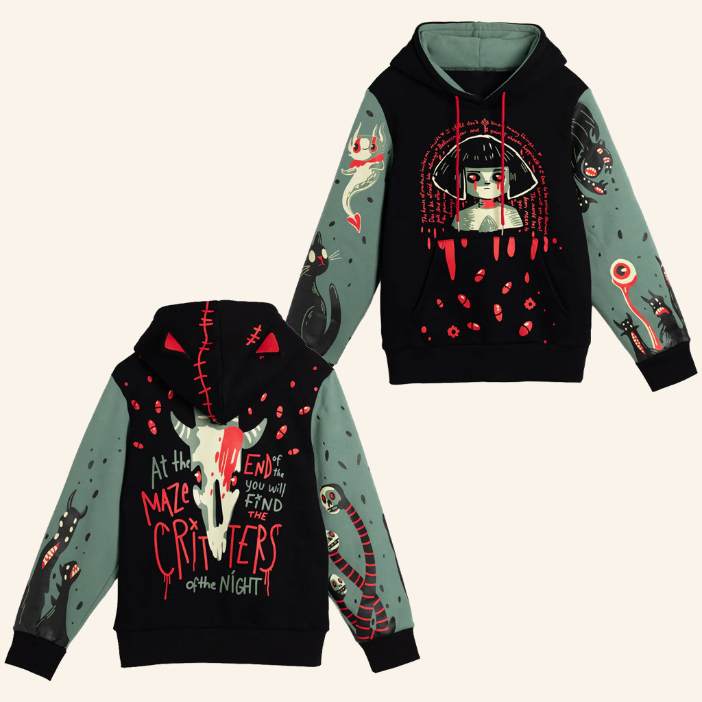 Makeship Merch Lobotomaze Hoodie Fran Bow Hoodie Gifts For Game Lovers Makeship Merch Lobotomaze Hoodie Fran Bow Hoodie Gifts For Game Lovers