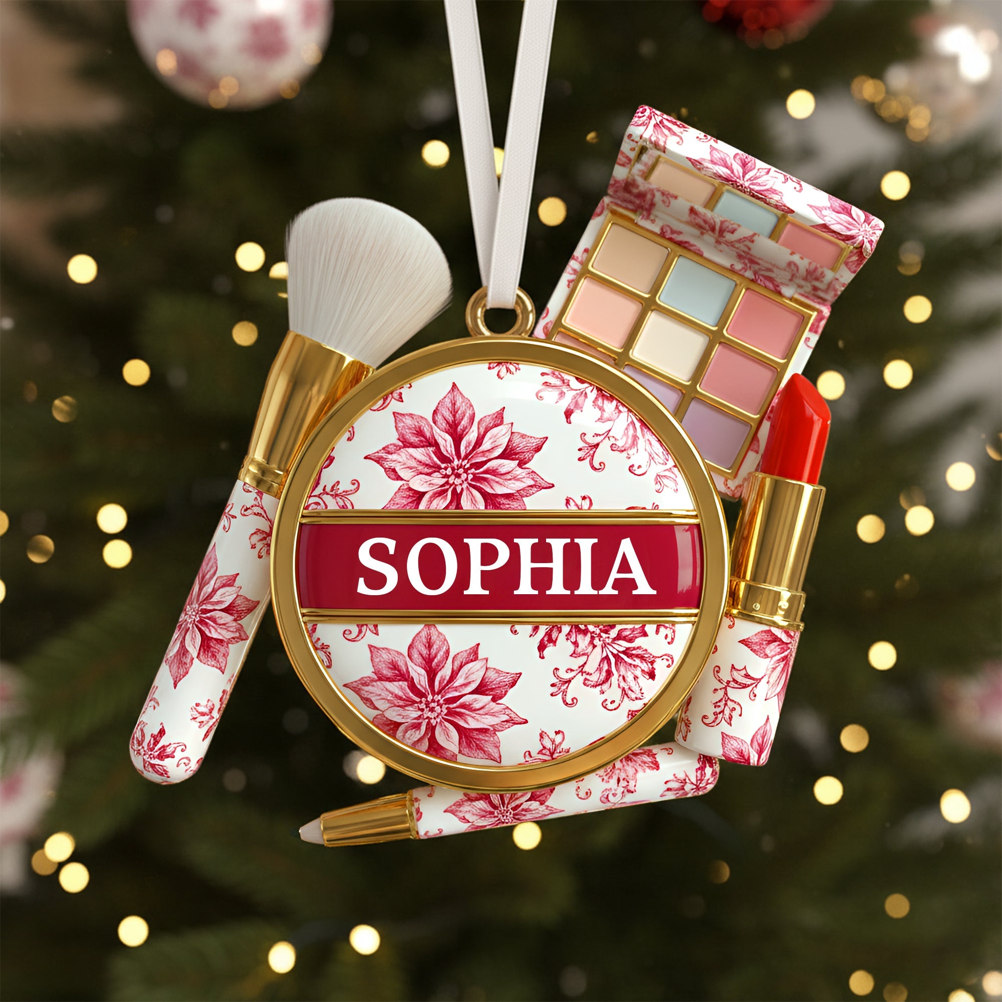 Makeup Kit Christmas Ornament - Personalized Gifts For Makeup Lovers - Xmas Ornament Gift