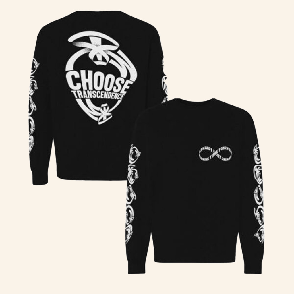 Making Time Is Rad Merch Choose Transcendence Sweatshirt Black Gifts For Son Making Time Is Rad Merch Choose Transcendence Sweatshirt Black Gifts For Son