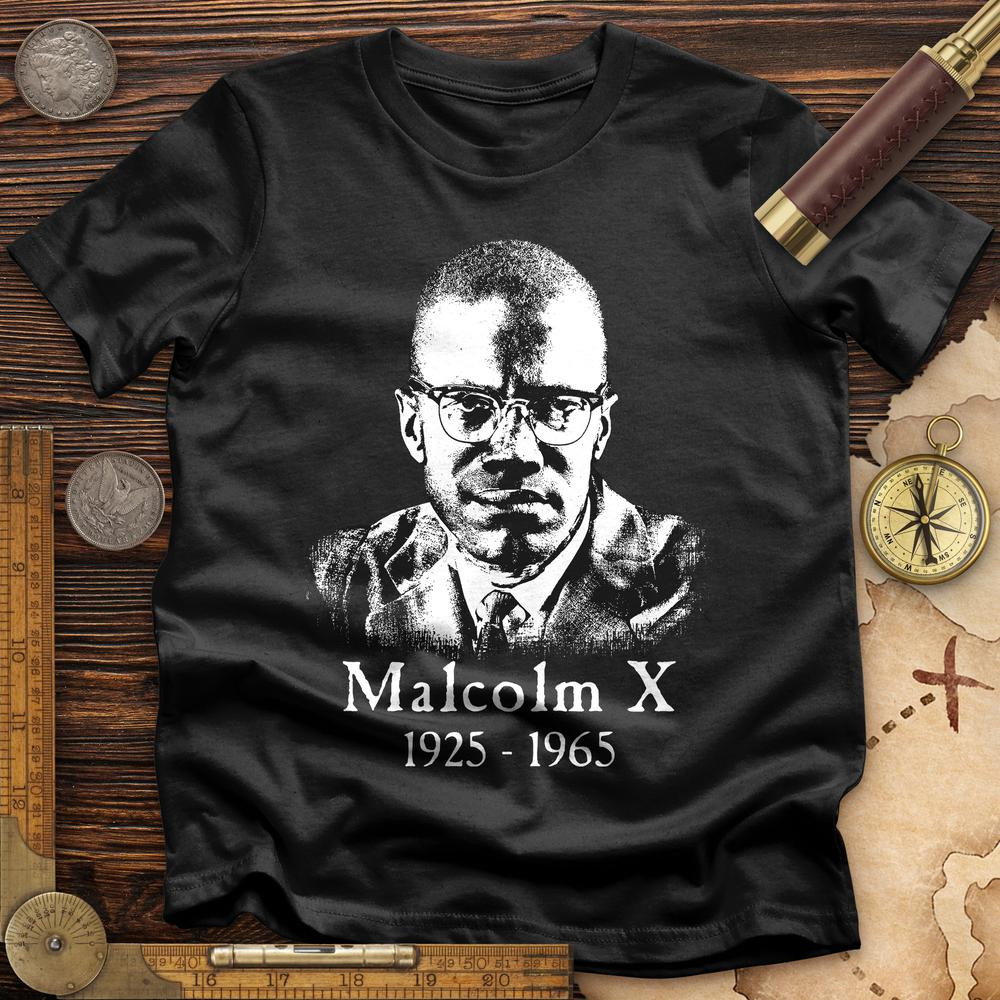 Malcolm X 1925 165 T-Shirt Malcolm Graphic Tee Memorial Gifts For Enthusiasts