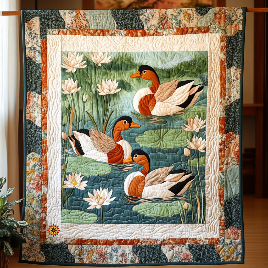 Mallard Duck Holiday Xmas Quilt Blanket Christmas Gift Ideas For Daughter