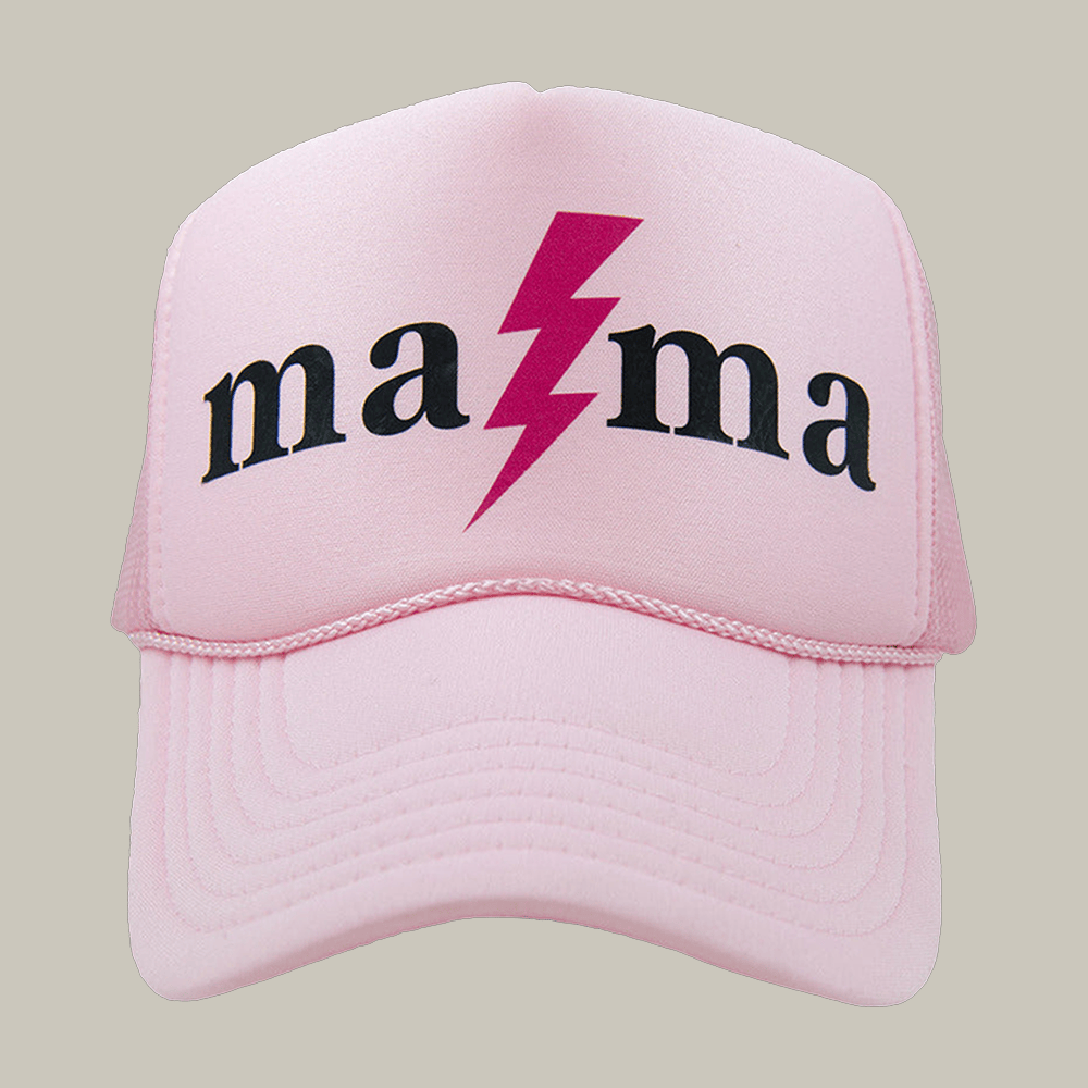 Mama Lightning Bolt Foam Trucker Hat Katydid Trucker Unique Gift For Mother