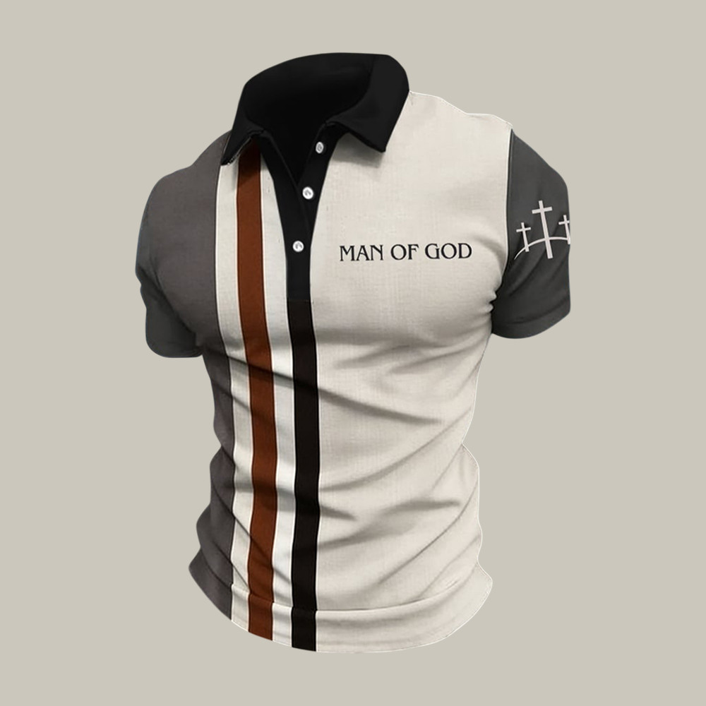 Man Of God Faith Polo Shirt God Is Good Shirt Present Idea For Men