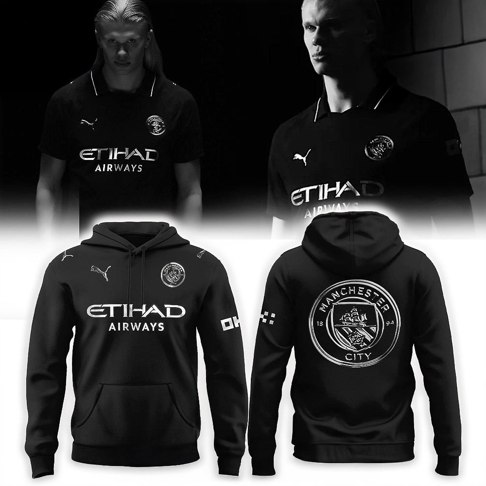 Manchester City Origin Story 25-26 Away Kits Black Hoodie Gifts For Him