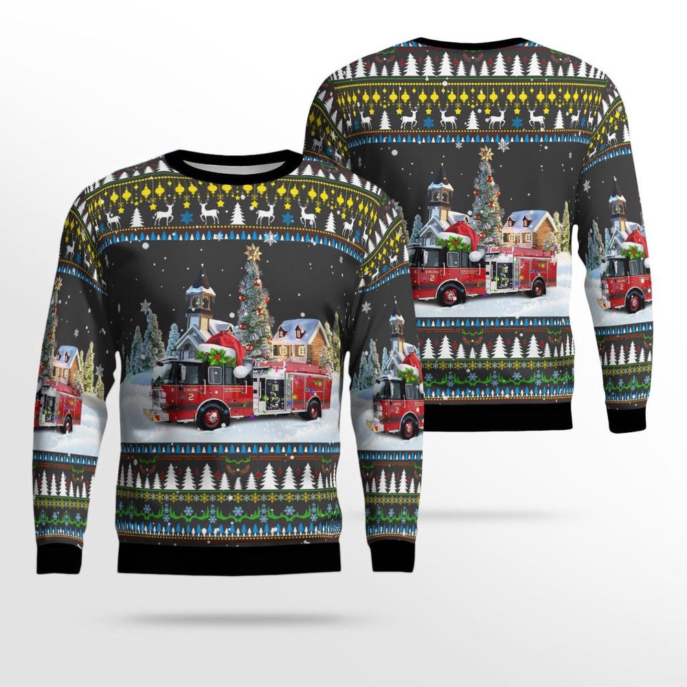 Manchester Connecticut Manchester 8th Utilities District AOP Ugly Sweater Christmas Unisex Sweaters Gift For Christmas