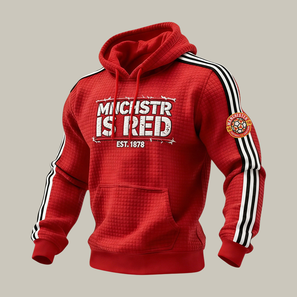 Manchester Is Red Hoodie 2026 FIFA World Cup Apparel Soccer Lover Gift