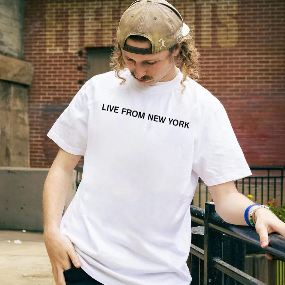 Manchild Sabrina Live From New York T-Shirt Funny Graphic Tee Gifts For Sabrina Lovers