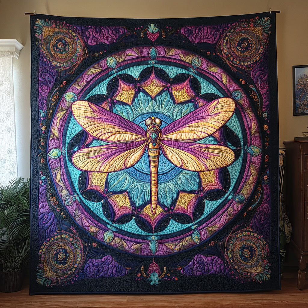 Mandala Dragonfly Quilt Blanket Dragonfly Throws Birthday Gifts For Dragonfly Lovers