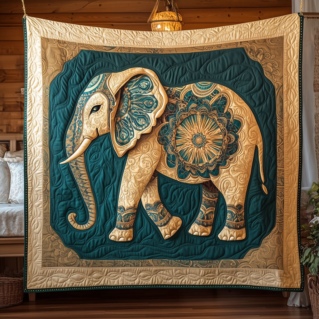 Mandala Elephant Of Wisdom Quilt Comfortable Quilt Blanket That Everyone Will Love