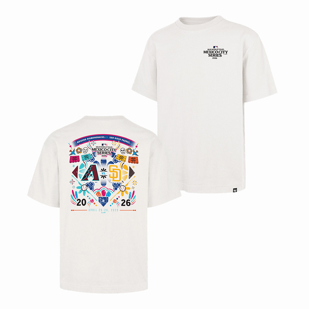 Manga Corta 47 San Diego Padres Vs Arizona Diamondbacks T-Shirt 2026 MLB Mexico City Series Merch