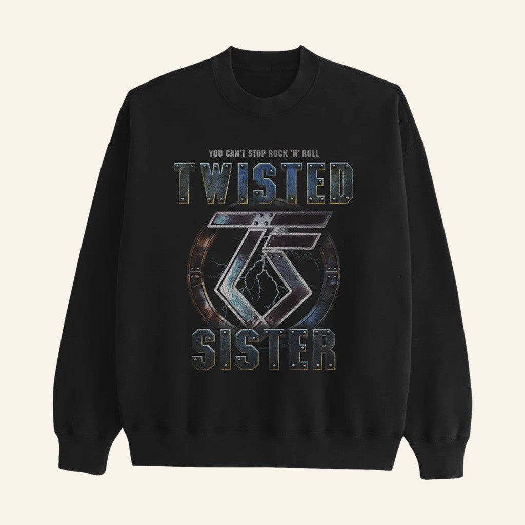 Maniacs Online Merch You Can't Stop Rock N Roll Crewneck Sweatshirt Present For Husband Maniacs Online Merch You Can't Stop Rock N Roll Crewneck Sweatshirt Present For Husband