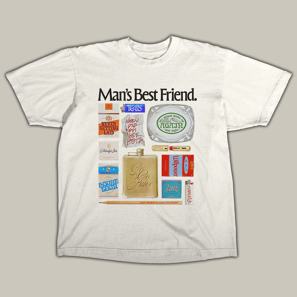 Man's Best Friend T-Shirt Sarcastic Graphic Tee Humor Shirt Gifts For Meme Lovers