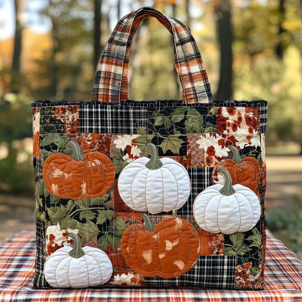 Maple Ember Quilted Tote Bag Autumn Gifts For Friends