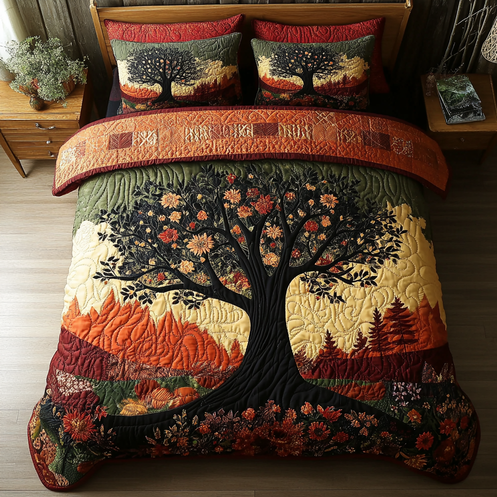Maple Grove Quilted Bedding Set Bed Decorations Cute Fall Gift Ideas