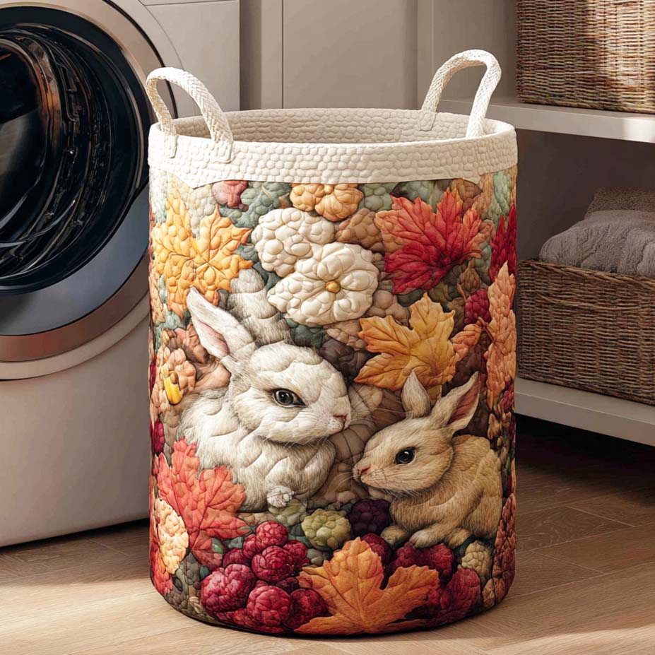 Maple Hop Quilted Laundry Basket Merch For Home And Living