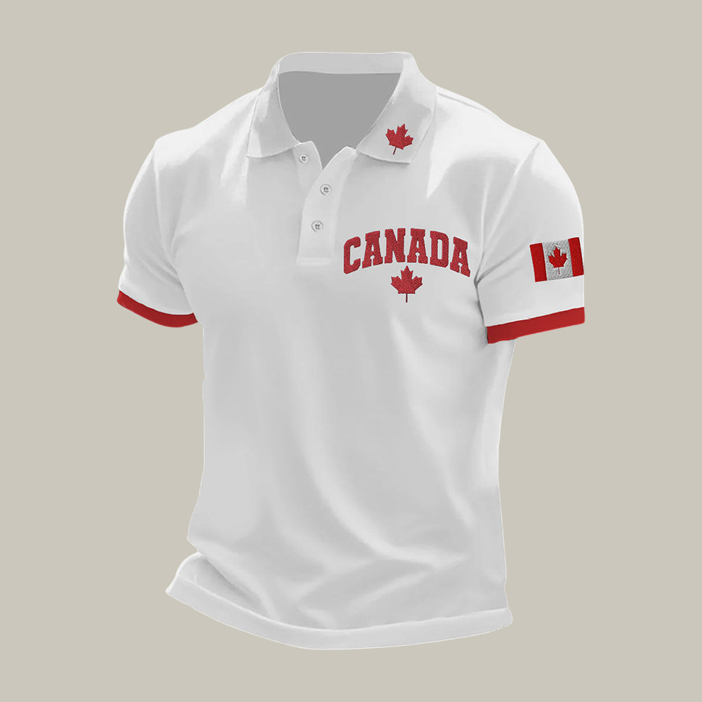 Maple Leaf Canada Hockey Team Polo Shirt Milano Cortina 2026 Winter Olympic Clothes Fan Gear