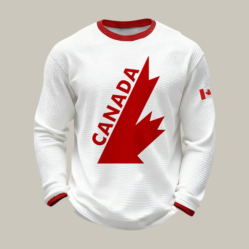 Maple Leaf Team Canada Hockey Long Sleeve Shirt Milano Cortina 2026 Winter Olympic Apparel