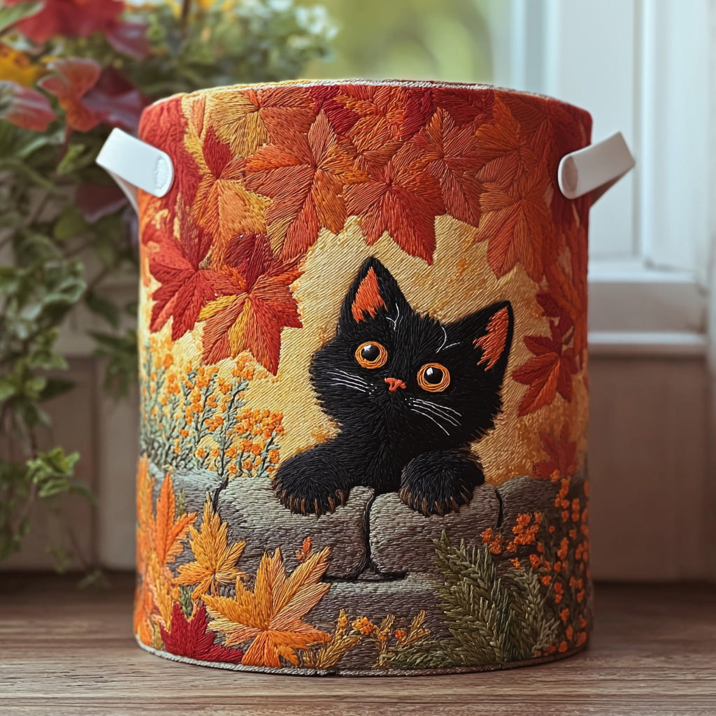 Maple Peek Quilted Laundry Basket Perfect Gift For Apartment Living