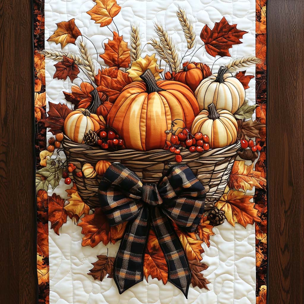 Maple Serenade Quilted Table Runner Fall Table Runner Best Family Gifts