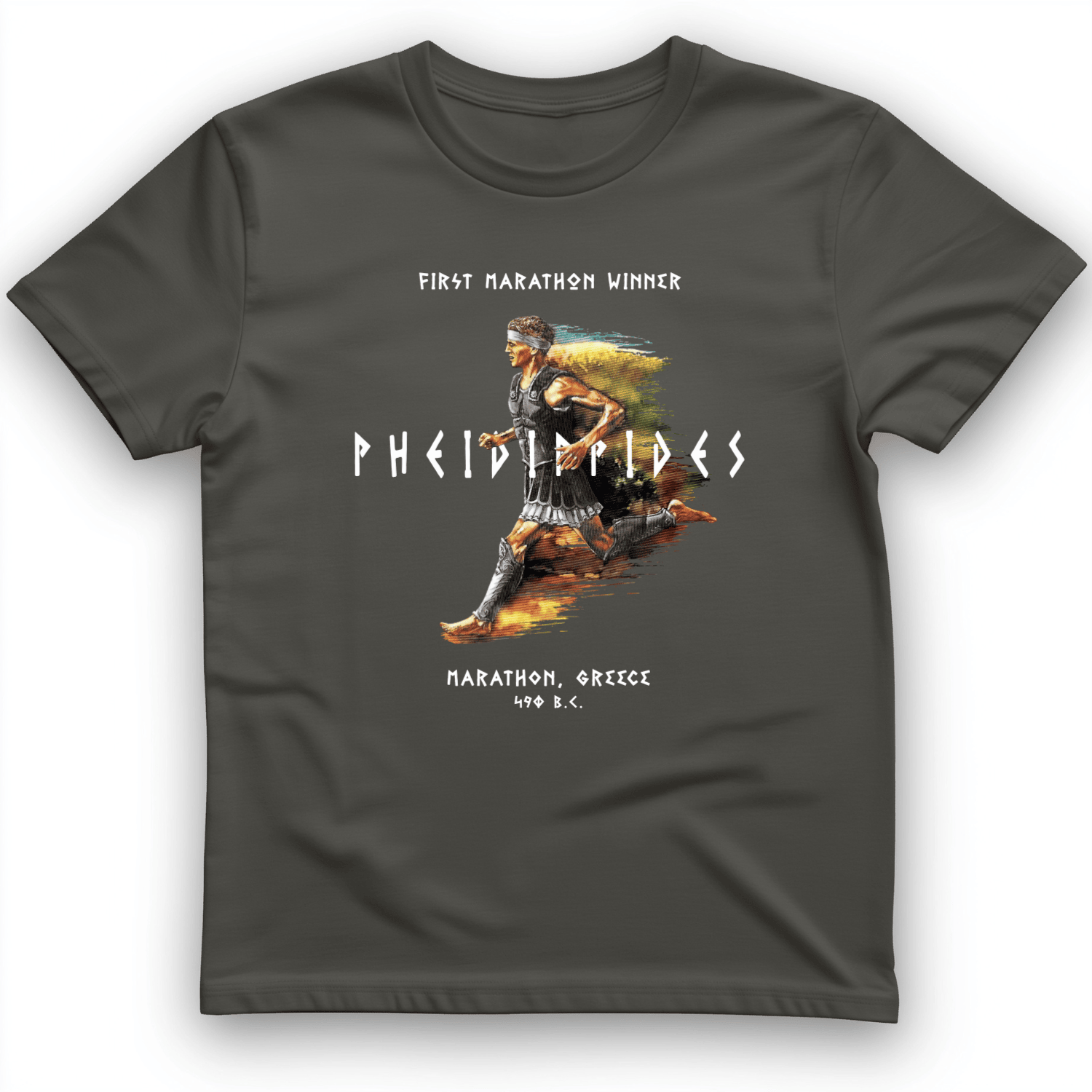 Marathon Run T-Shirt First Marathon Winner Trendy Clothes Good Gifts For Father