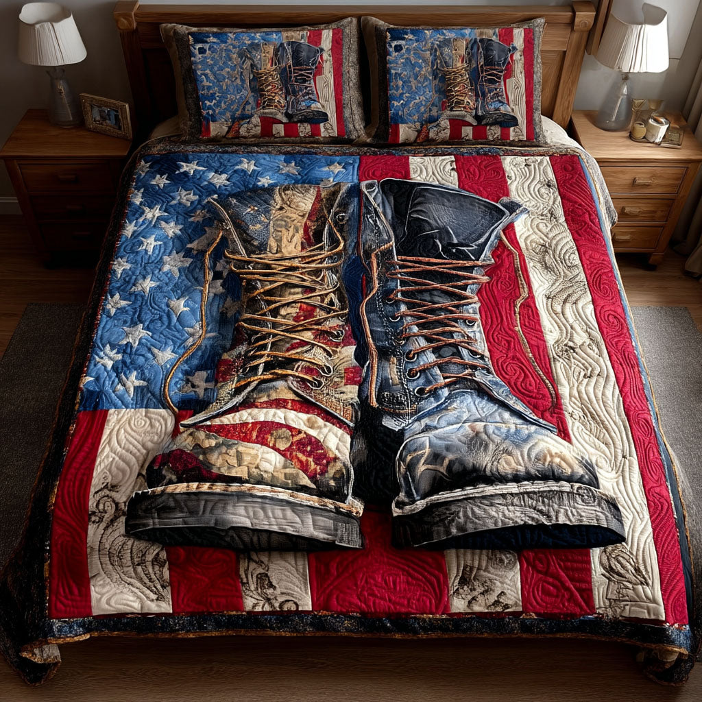 March for Freedom Quilted Bedding Set Patriotic Room Ideas Best Gifts For A Family For Christmas