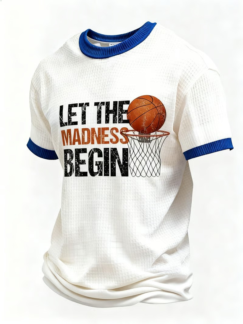 March Madness Bracket Let The Madness Begin Basketball Hoop T-Shirt Fan Gear Best Gift For Game Fans