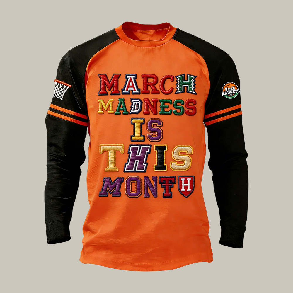 March Madness Is This Month Basketball Long Sleeve Shirt Basketball Apparel Gift For Father