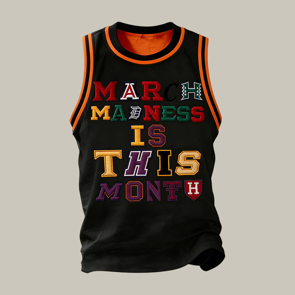 March Madness Is This Month Basketball Tank Top Basketball Merch Game Day Gear