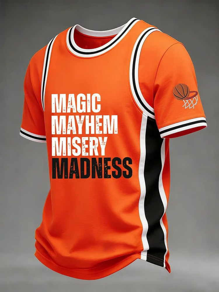 March Madness Magic Mayhem Misery Basketball T-Shirt Fan Gear Best Gift For NCAA Tournament Fans