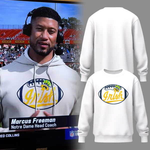 Marcus Freeman Notre Dame Fighting Irish Sweatshirt Gifts For Football Fans