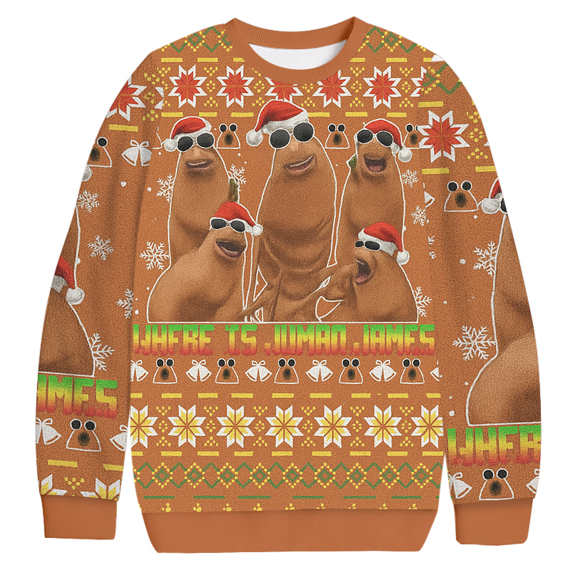 Marcus The Worm Christmas Ugly Sweatshirt Holiday Season Gag Gift Top Marcus The Worm Christmas Ugly Sweatshirt Holiday Season Gag Gift Top