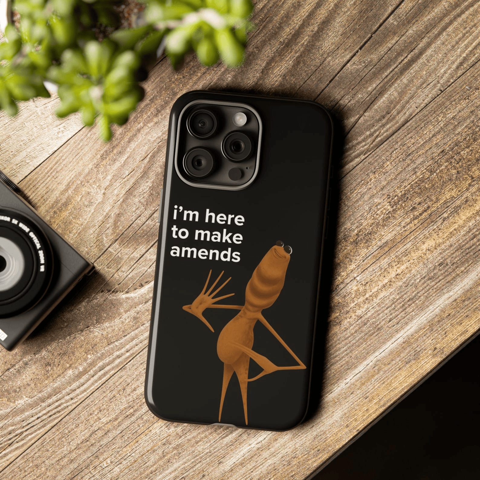 Marcus the Worm Phone Case Robert I'm Here To Make Amends Protective Cover Gift for VR Chat Fans