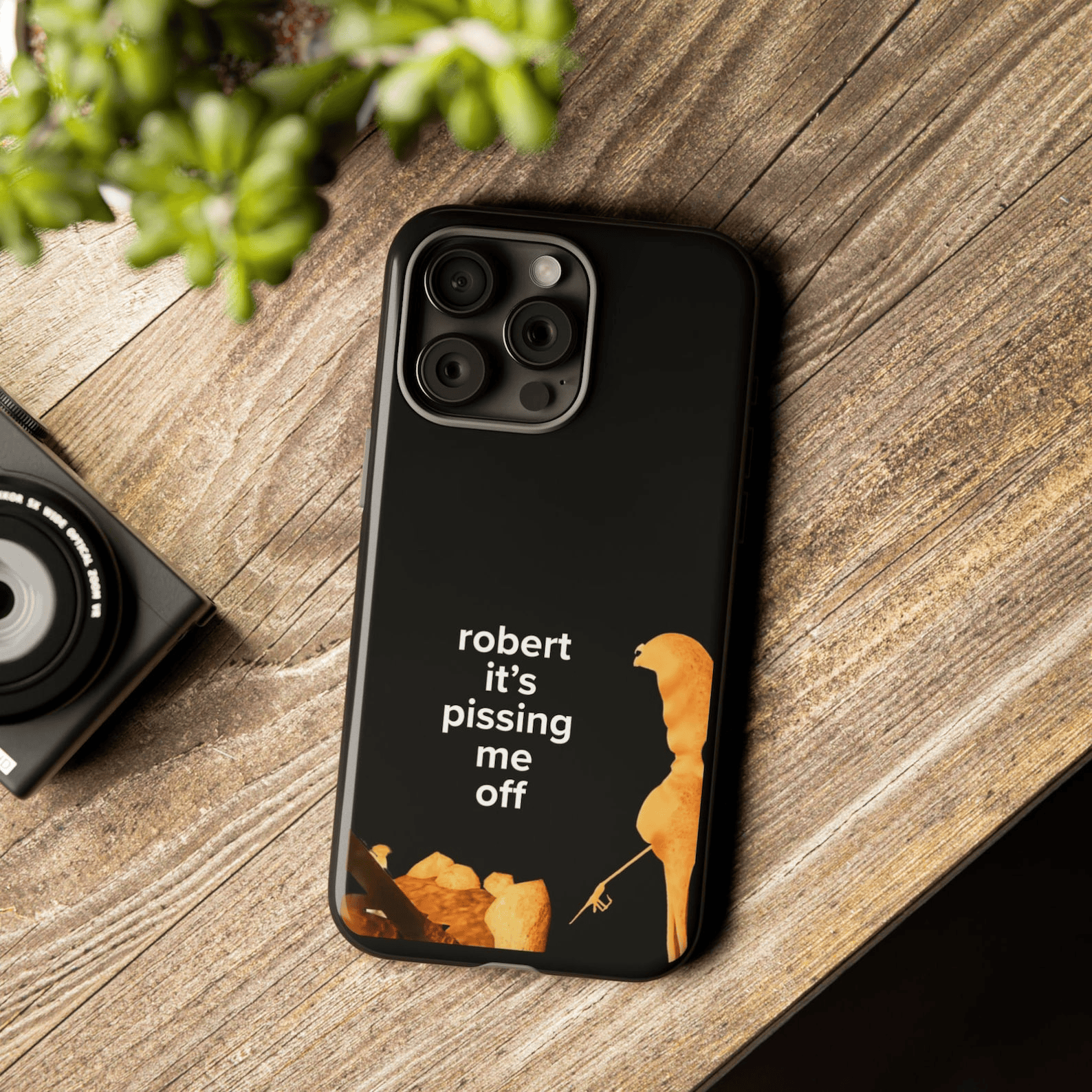 Marcus the Worm Phone Case Robert It's Pissing Me Off Tough Protective Cover Gift for VR Chat Fans