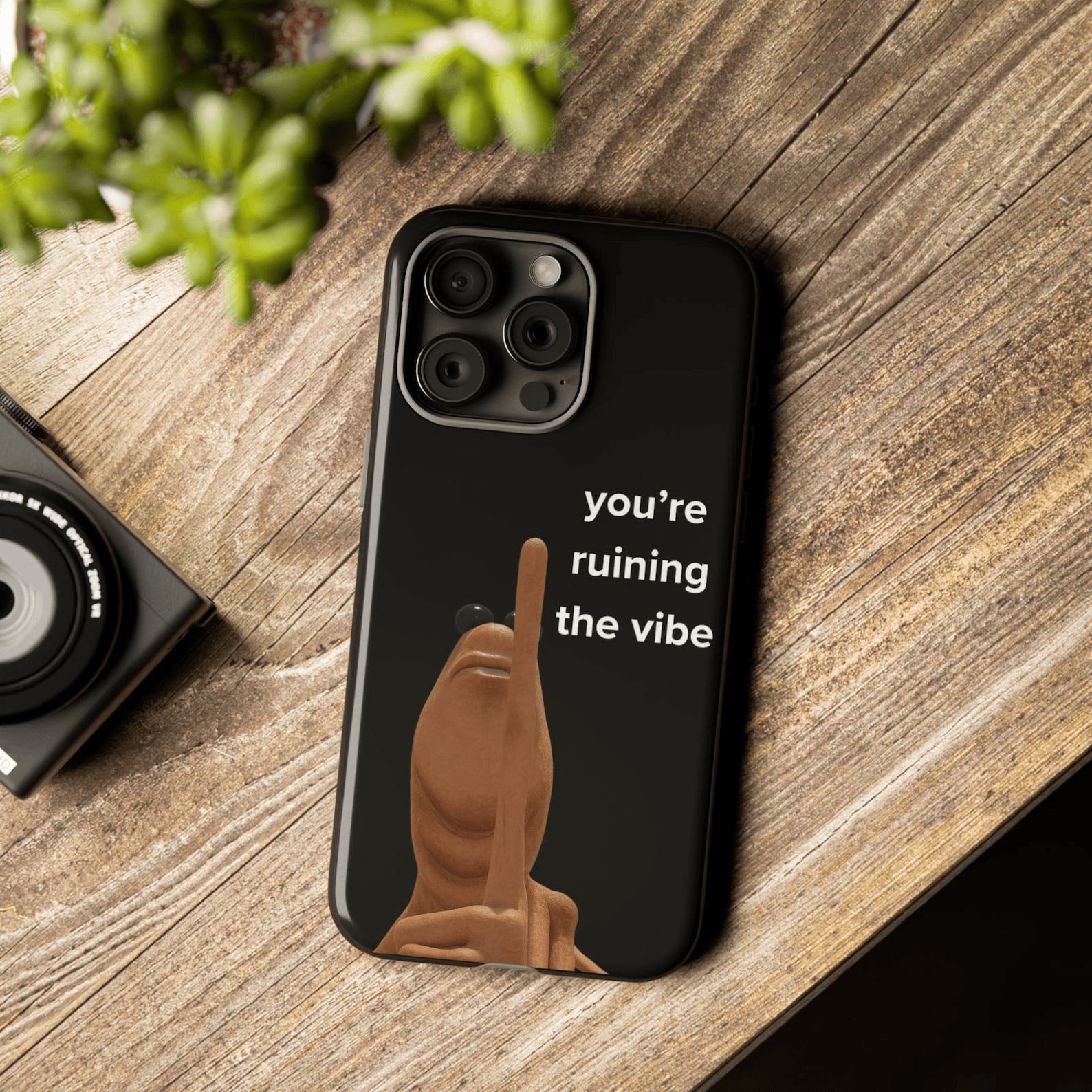 Marcus the Worm Robert Tough Phone Case You're Ruining The Vibe Protective Cover