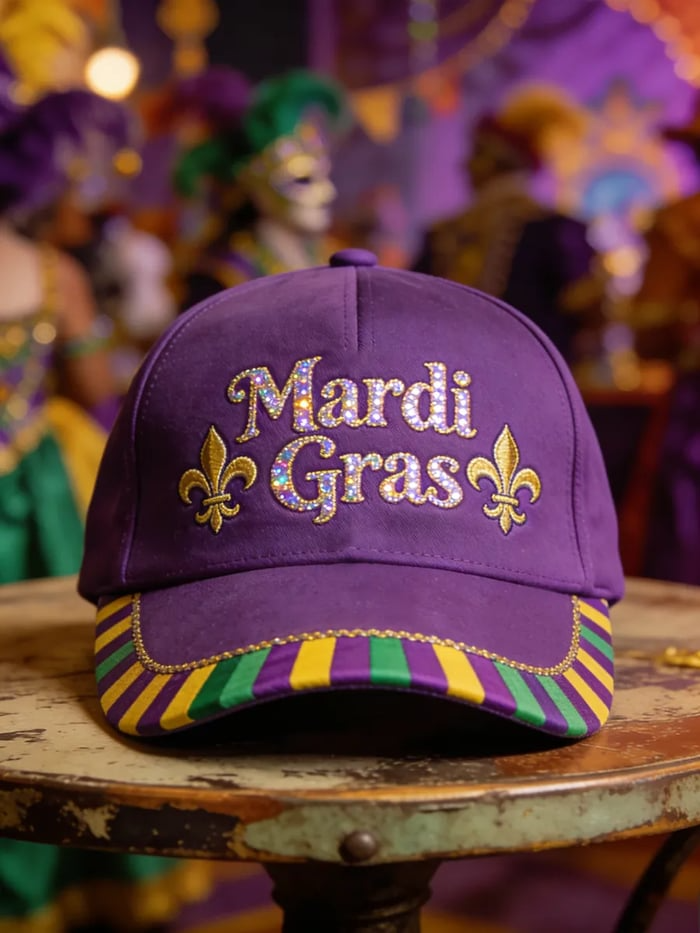 Mardi Gras Fleur De Lis Hat Fat Tuesday Hat Gifts For Holiday