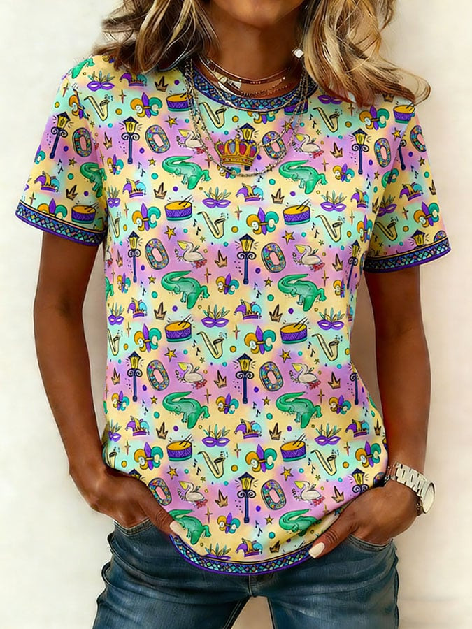 Mardi Gras Shirt Mardi Gras Womens Clothing New Orleans T-Shirt Best Gifts For Wife Mardi Gras Shirt Mardi Gras Womens Clothing New Orleans T-Shirt Best Gifts For Wife