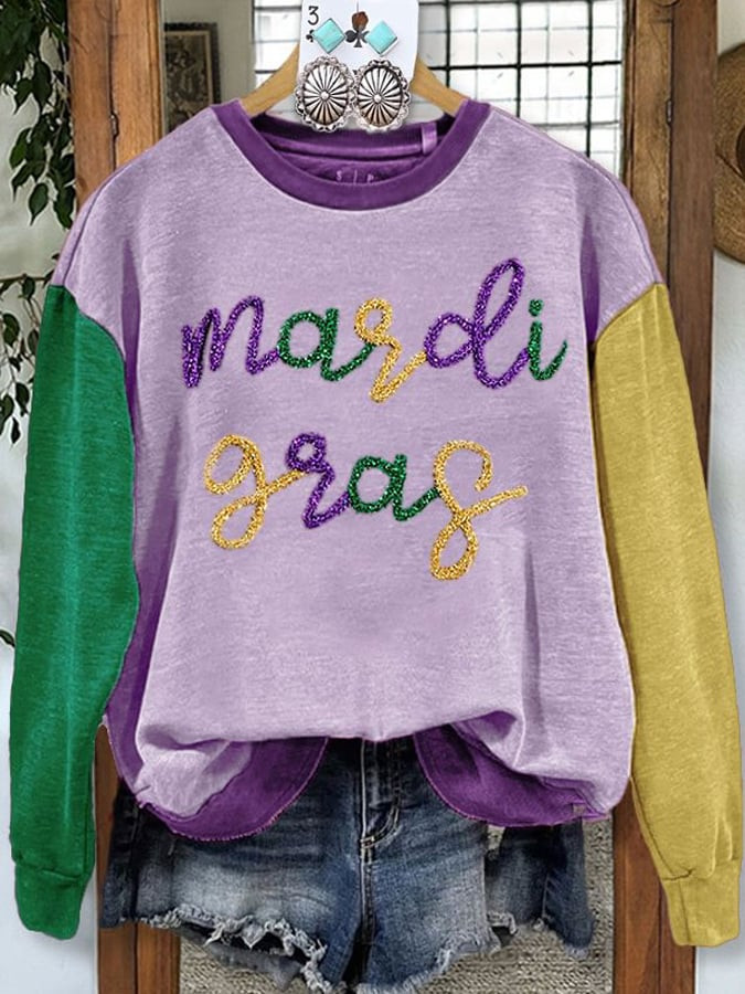 Mardi Gras Sweatshirt Cute Mardi Gras Clothes Gifts For Daughter