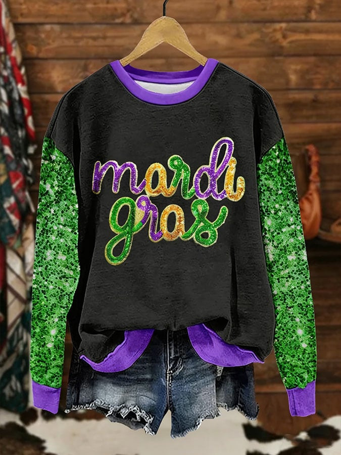 Mardi Gras Sweatshirt Mardi Gras Clothes Women Best Gifts For Mom