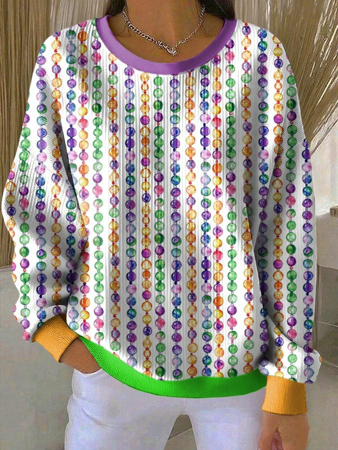 Mardi Gras Sweatshirt New Orleans Mardi Gras Party Clothes Festival Sweatshirt Gifts For Her