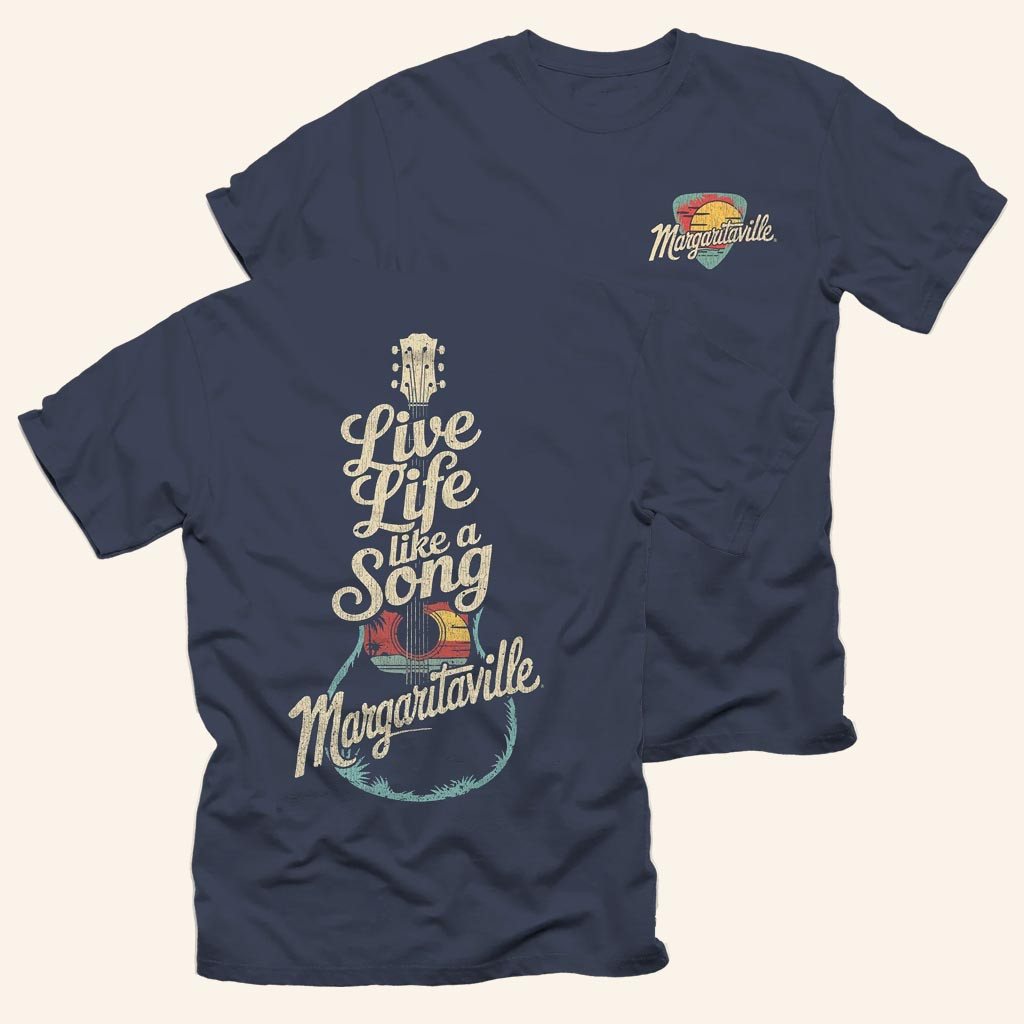 Margaritaville Merch Live Life Like A Song T-Shirt Margaritaville Shirt Gifts For Him