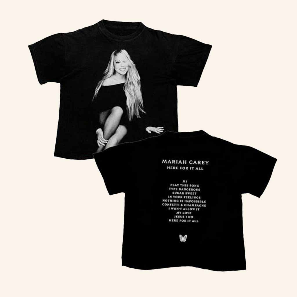 Mariah Carey Merch Here For It All Tracklist T-Shirt Gifts For Music Fans Mariah Carey Merch Here For It All Tracklist T-Shirt Gifts For Music Fans
