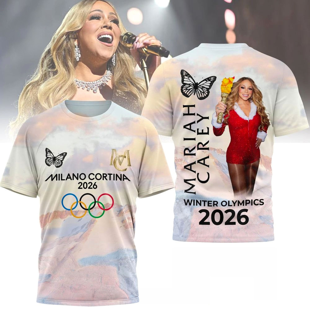 Mariah Carey Milano Cortina Winter Olympics 2026 Shirt Mariah Carey Merch Gifts For Music Fan