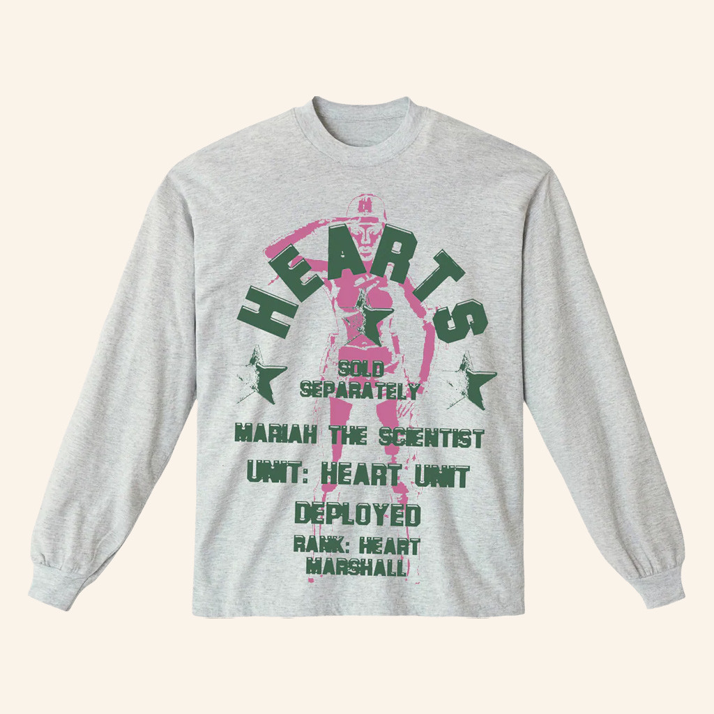 Mariah The Scientist Merch Hearts Emblem Long Sleeve T-Shirt Gifts For Daughter