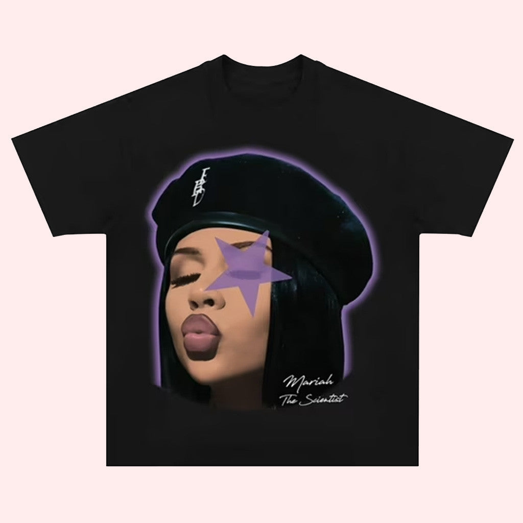 Mariah The Scientist Merch Mariah The Scientist Purple Star Graphic Shirt For Fans Mariah The Scientist Merch Mariah The Scientist Purple Star Graphic Shirt For Fans