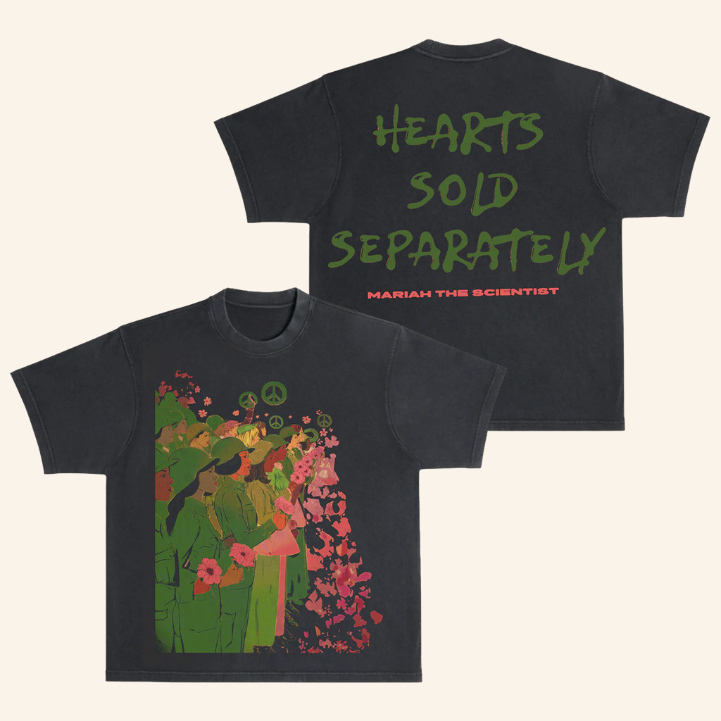 Mariah The Scientist Merch Soldiers Of Love Shirt Hearts Sold Separately T-Shirt Gifts For Fans Mariah The Scientist Merch Soldiers Of Love Shirt Hearts Sold Separately T-Shirt Gifts For Fans