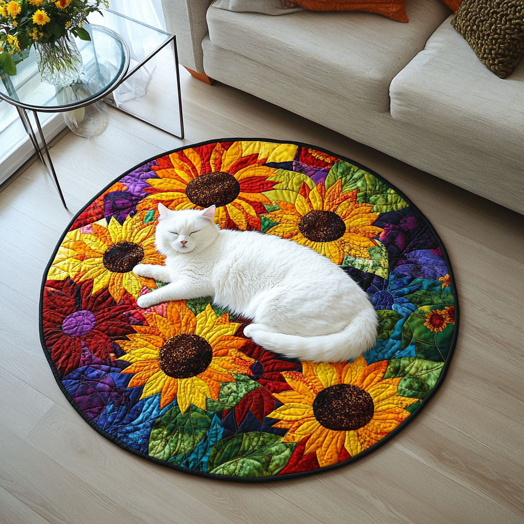 Marigold Medley Quilted Round Mat Christmas Decor For Entryway Flower Arrangement Ideas